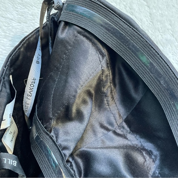 Bill Levkoff Black Strapless Sweetheart Satin Mini Dress Fancy Formal Wedding - Picture 3 of 9